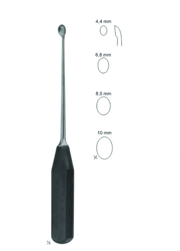 Bone Curettes With Hartpress Handle